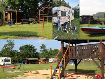 Campingplatz KranenCamp - Feuerstelle und Spielplatz