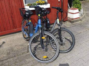 Kranencamp-Leihfahrräder: E-Bikes
